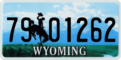 WY license plate 7901262