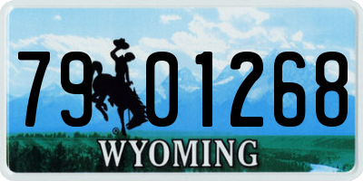 WY license plate 7901268