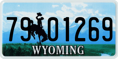 WY license plate 7901269