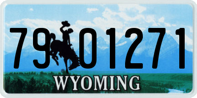 WY license plate 7901271