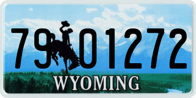 WY license plate 7901272