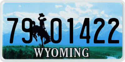 WY license plate 7901422