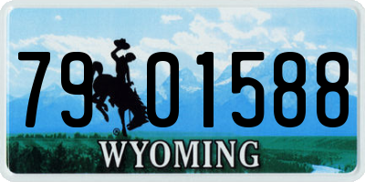 WY license plate 7901588
