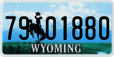 WY license plate 7901880