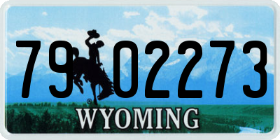 WY license plate 7902273