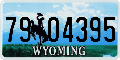WY license plate 7904395