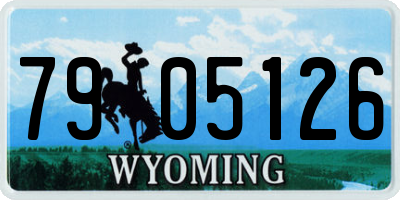WY license plate 7905126