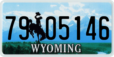 WY license plate 7905146