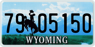 WY license plate 7905150