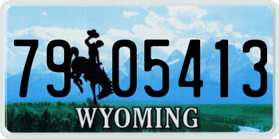 WY license plate 7905413