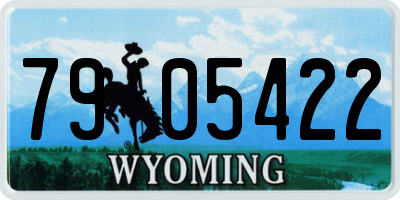 WY license plate 7905422