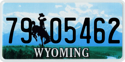 WY license plate 7905462
