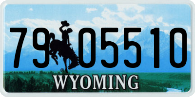 WY license plate 7905510