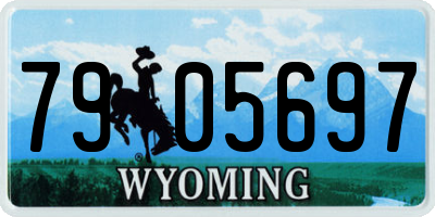 WY license plate 7905697