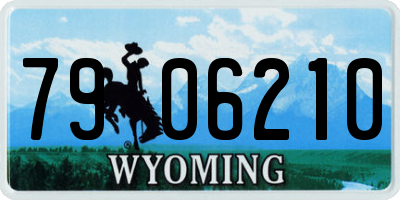 WY license plate 7906210