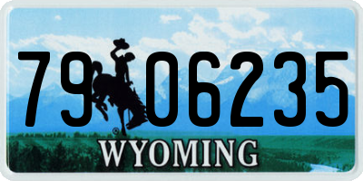 WY license plate 7906235