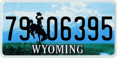 WY license plate 7906395