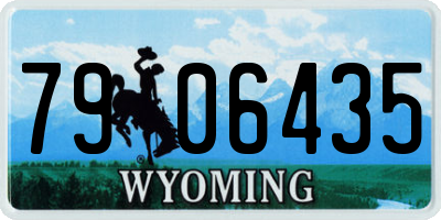 WY license plate 7906435