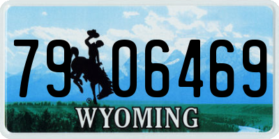 WY license plate 7906469