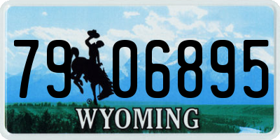 WY license plate 7906895