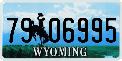 WY license plate 7906995