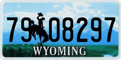 WY license plate 7908297
