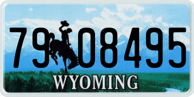 WY license plate 7908495