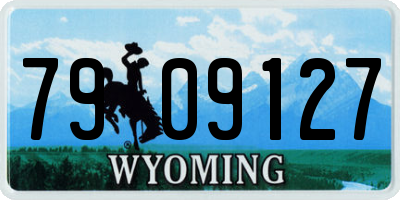 WY license plate 7909127