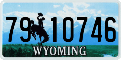 WY license plate 7910746