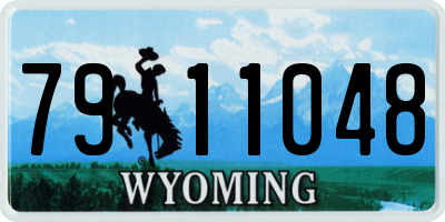 WY license plate 7911048