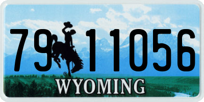 WY license plate 7911056