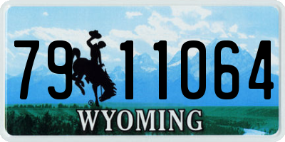 WY license plate 7911064