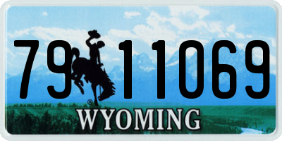 WY license plate 7911069