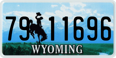 WY license plate 7911696