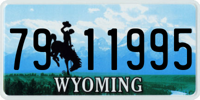 WY license plate 7911995