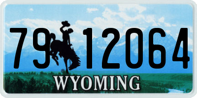 WY license plate 7912064
