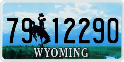 WY license plate 7912290