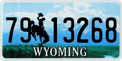WY license plate 7913268