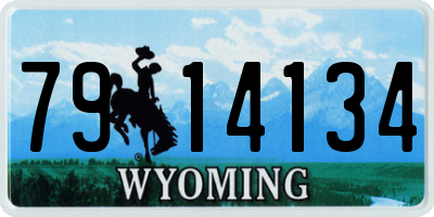 WY license plate 7914134