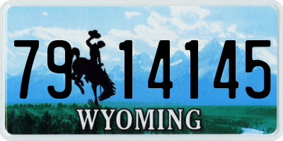 WY license plate 7914145