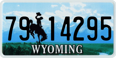 WY license plate 7914295