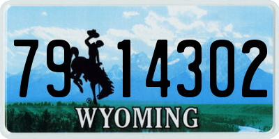 WY license plate 7914302