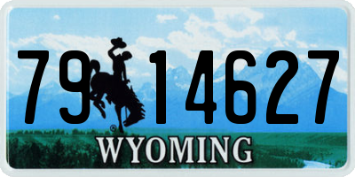 WY license plate 7914627