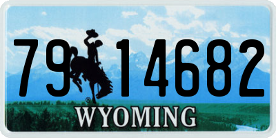 WY license plate 7914682