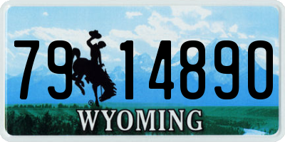 WY license plate 7914890