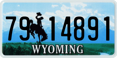 WY license plate 7914891