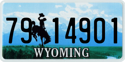 WY license plate 7914901