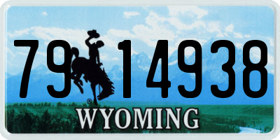 WY license plate 7914938