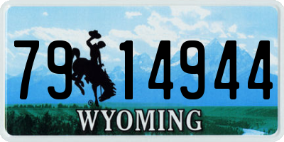 WY license plate 7914944