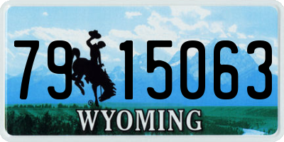 WY license plate 7915063